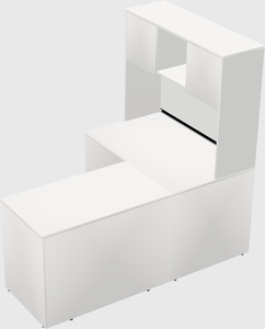 L-shaped office desk