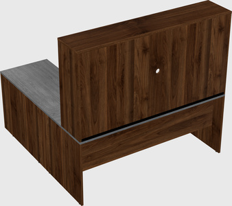 L-shaped office desk