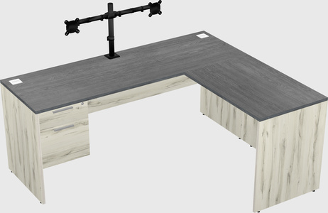 L-shaped office desk