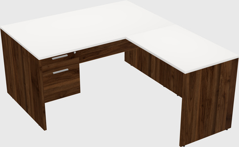 L-shaped office desk