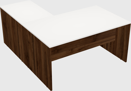 L-shaped office desk