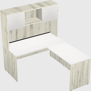 L-shaped office desk