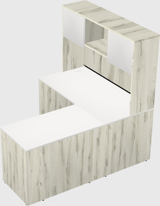 L-shaped office desk