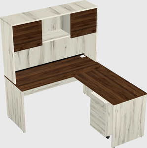 L-shaped office desk