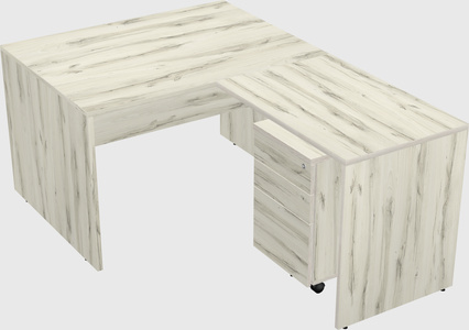 L-shaped office desk