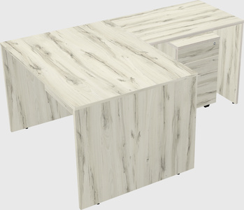 L-shaped office desk