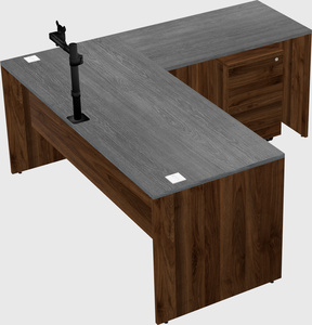 L-shaped office desk