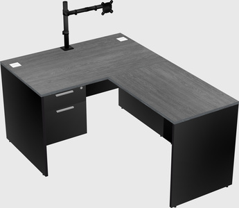 L-shaped office desk