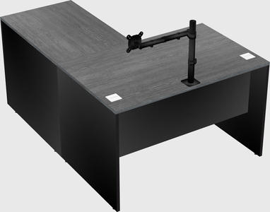 L-shaped office desk
