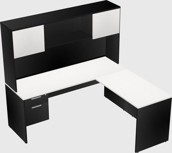 L-shaped office desk