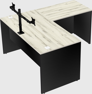 L-shaped office desk