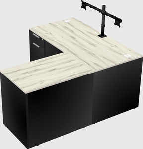 L-shaped office desk