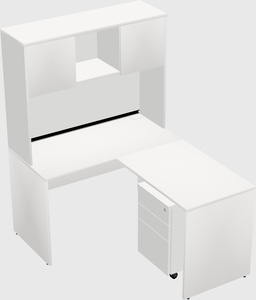 L-shaped office desk
