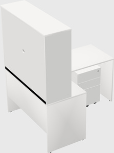 L-shaped office desk
