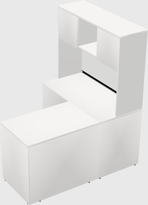 L-shaped office desk