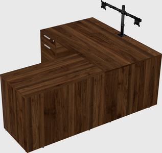 L-shaped office desk