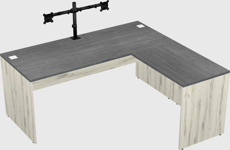L-shaped office desk