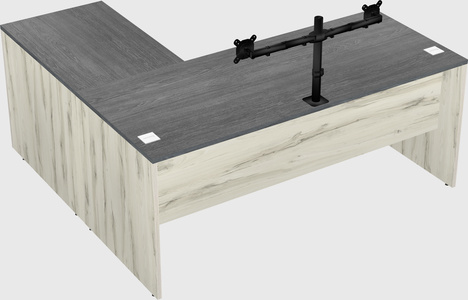 L-shaped office desk