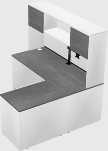 L-shaped office desk