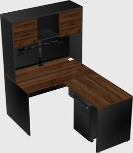 L-shaped office desk