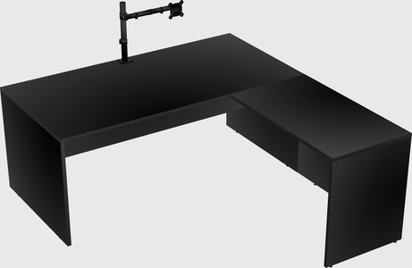 L-shaped office desk
