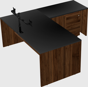 L-shaped office desk