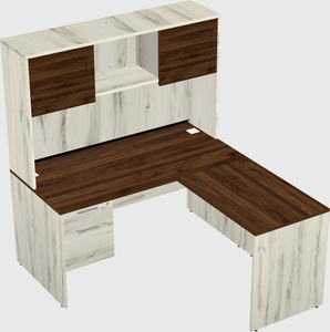 L-shaped office desk
