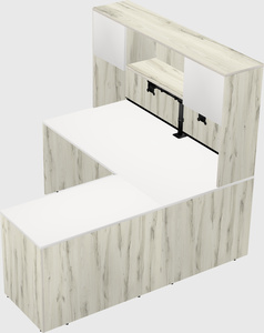 L-shaped office desk