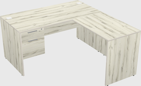 L-shaped office desk