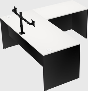 L-shaped office desk