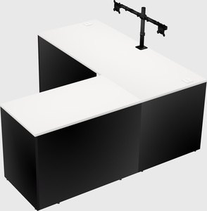 L-shaped office desk