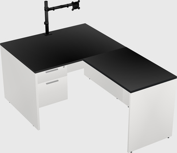 L-shaped office desk