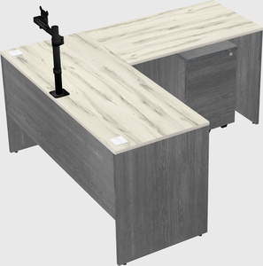L-shaped office desk