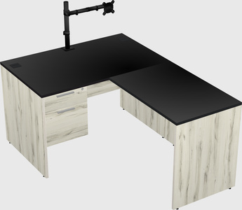 L-shaped office desk