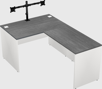 L-shaped office desk