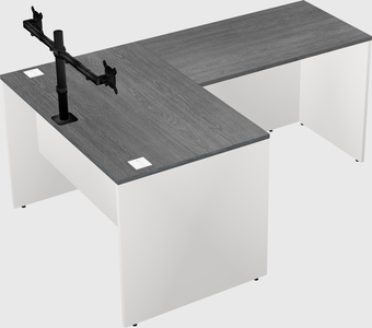 L-shaped office desk