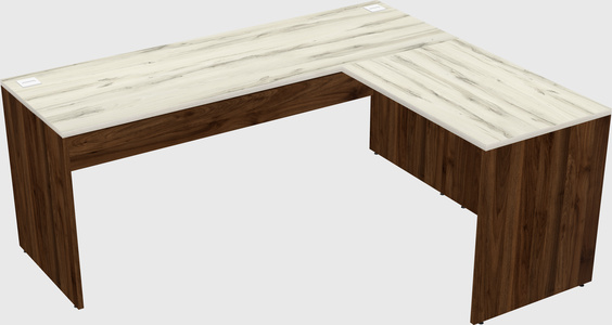 L-shaped office desk