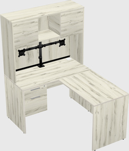 L-shaped office desk