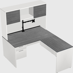 L-shaped office desk