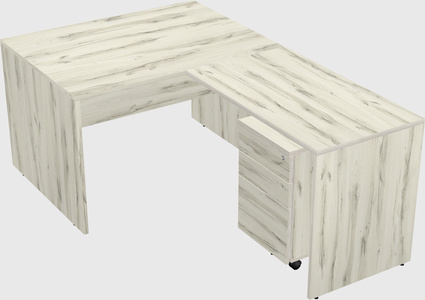 L-shaped office desk