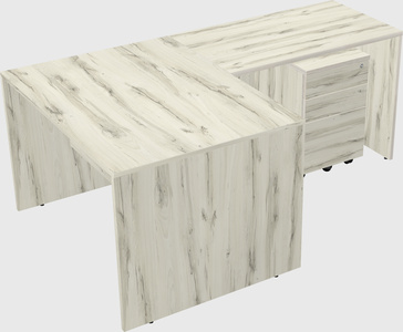 L-shaped office desk