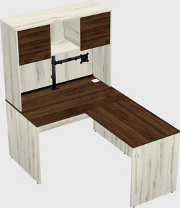 L-shaped office desk