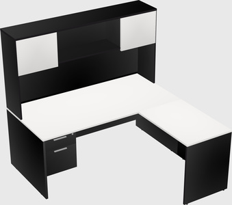 L-shaped office desk