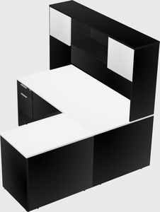 L-shaped office desk