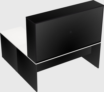 L-shaped office desk