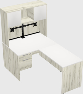 L-shaped office desk