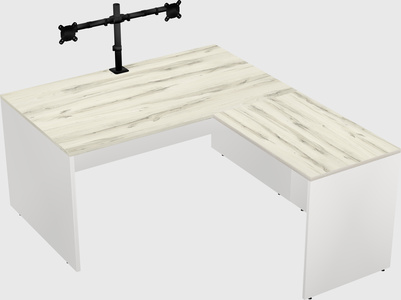 L-shaped office desk