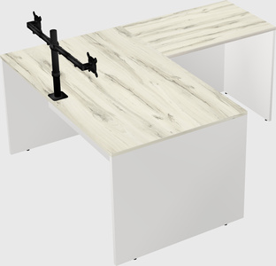 L-shaped office desk