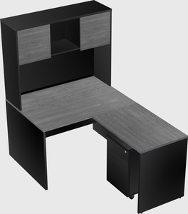 L-shaped office desk