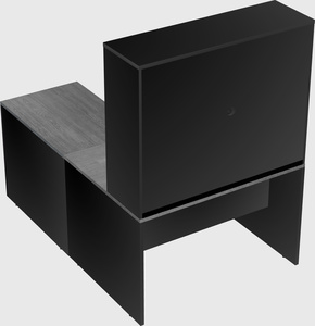 L-shaped office desk